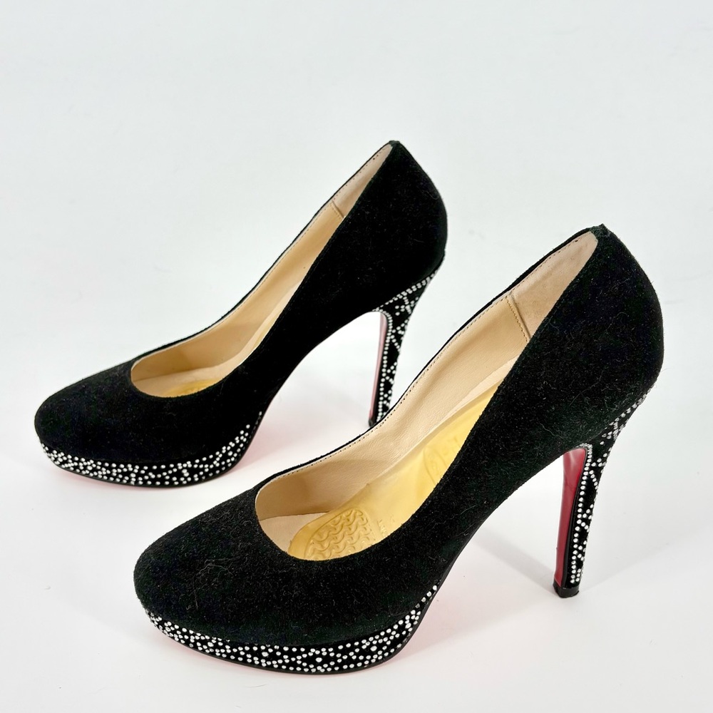Christian Louboutin Eugenie Crystal Rhinestone Heels - Picture 6 of 15
